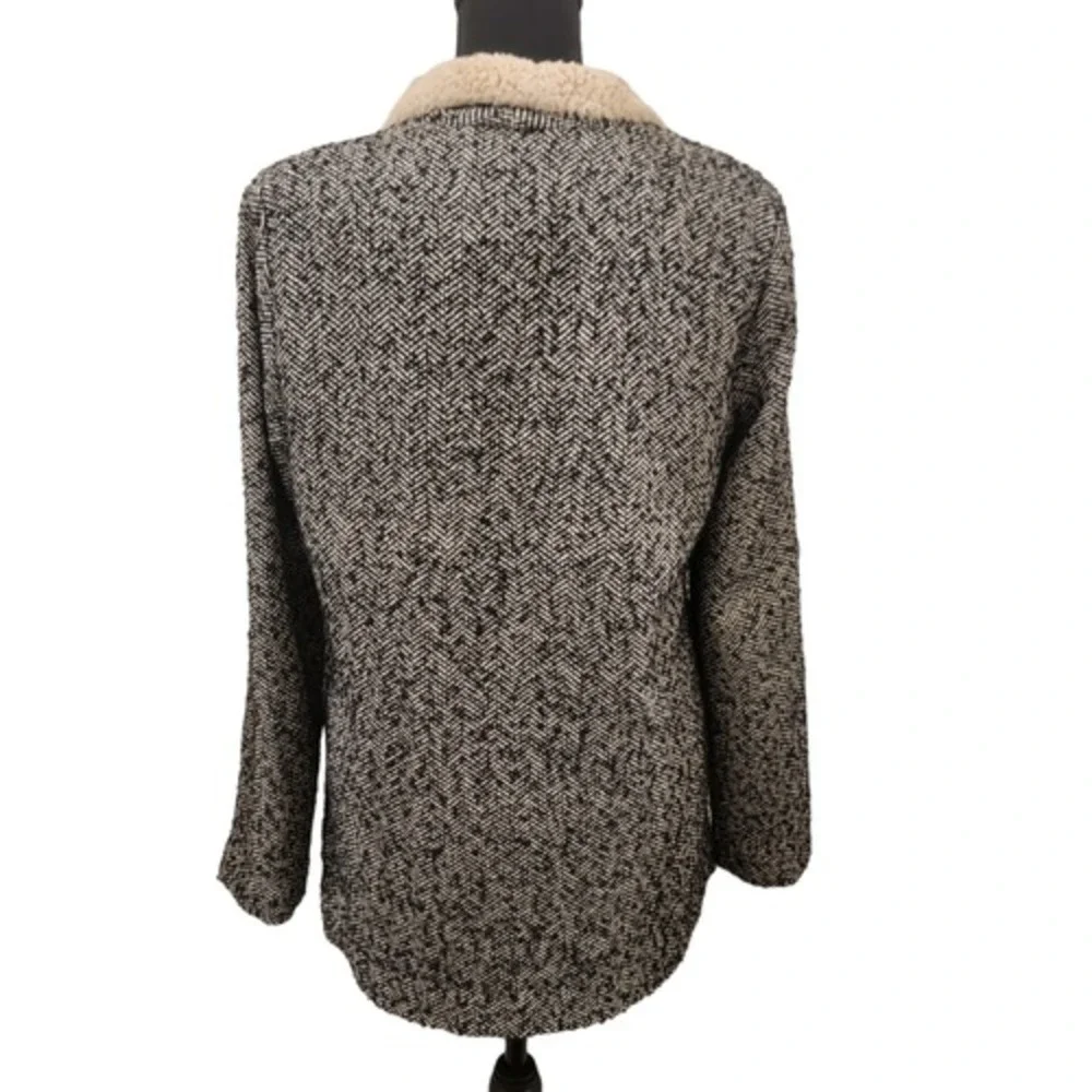 Tulle tweed sherpa